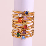 Fashion Simple And Light Luxury Birthday Ring – Stylish Gifts — 7