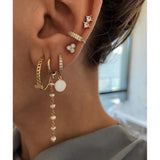 Creative Color Painted Ring Ear Clip Retro – Stylish Gifts — 6