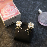 Women's Versatile Temperament Flower Pearl Earrings – Gifts for Her — 1