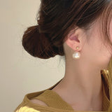 925 Sterling Silver Needle Pearl Stud Earrings Women's – Gifts for Her — 20