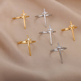 Cross Zircon Ring Female Hip Hop – Gifts for Her — 1