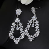 Fashion Exaggerated Wreath Zircon Earrings – Stylish Gifts — 2