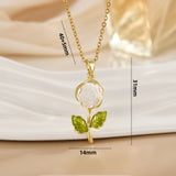 Women's Laser Gardenia Pendant Necklace – Jewelry Gift Ideas — 3