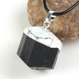 Natural Black Tourmaline Rough Unshaped Pendant – Jewelry Gift Ideas — 4