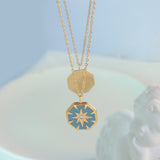 Eight Star Diamond Compass Pendant Necklace – Jewelry Gift Ideas — 5