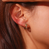 Geometric Micro-inlaid Water Drop Zircon Earrings – Unique Gift Ideas — 11