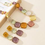 Geometric Candy Clavicle Necklace And Earrings – Jewelry Gift Ideas — 6