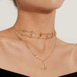 Fashion Five-pointed Star Crescent Moon – Jewelry Gift Ideas — 8
