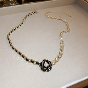 Camellia Crystal Pearl Pendant Necklace Light – Jewelry Gift Ideas — 1