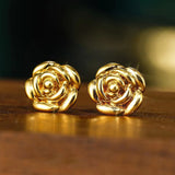 Light Luxury Drainage Three-dimensional Flower Earrings – Useful Gifts — 2