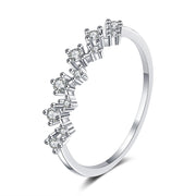 Electroplated Ring Female Wave Type Mosan – Gifts for Her — 3