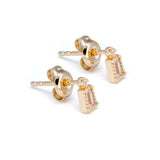 Limited Luxury Light Earrings Women T Square White – Gifts for Her — 2