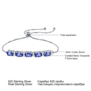 925 Sterling Silver Sky Blue Topaz Bracelet – Jewelry Gift Ideas — 5