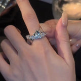 Female Light Luxury Small Zircon Cross Ring – Gifts for Her — 6
