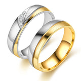 Stainless Steel Couple Ring Pair Ring Diamond – Stylish Gifts — 4