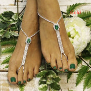 Fashion Personality Multilayer Rhinestone Link Anklet – Stylish Gifts — 10