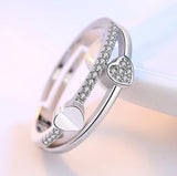European And American Love Double Ring Ladies – Gifts for Couples — 3