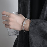 INS Men's Titanium Steel Bracelet Cross Style – Stylish Gifts — 4