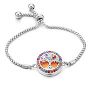 Color Rhinester Tree Of Life Bracelet Stainless – Jewelry Gift Ideas — 7
