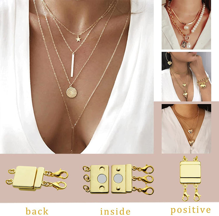 Layered Magnetic Bracelet Necklace Breasted – Jewelry Gift Ideas — 1