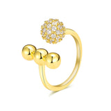 Gold Ring Female Retro Diamond Set Simple French – Gifts for Her — 3