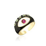 Fashion Oil Dripping Geometric Ring – Stylish Gifts — 8