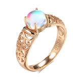 Rose Gold Natural Colorful Zircon Ring – Useful Gifts — 3