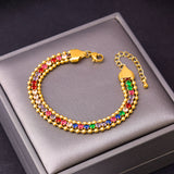 Bohemian Style Colorful Zircon Rhinestone Bracelet – Stylish Gifts — 8