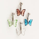 Short Titanium Steel Zircon Small Butterfly – Small Gift Ideas — 7