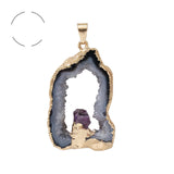 Electroplating Gold Edge Bright Crystal Tooth – Jewelry Gift Ideas — 8