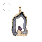 Electroplating Gold Edge Bright Crystal Tooth – Jewelry Gift Ideas — 8