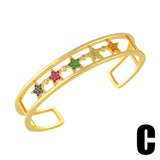 Personalized Wide Brim Gold Hollow Bracelet – Jewelry Gift Ideas — 2