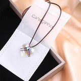 Natural Crystal Heart-shaped Choker Couple Girlfriends – Stylish Gifts — 3