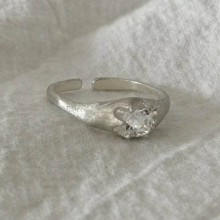 Vintage Retro Rhinestone Brushed Ring Female Inlaid – Gifts for Her — 1