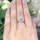 Women's V Crown Microset One Carat Moissanite Ring – Gifts for Her — 2