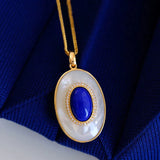 S925 Sterling Silver Inlaid Natural Lapis Lazuli – Jewelry Gift Ideas — 6