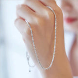 Sterling Silver 990 Starry Necklace For Women – Jewelry Gift Ideas — 5