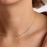 Stainless Steel Signature Nameplate Necklace – Jewelry Gift Ideas — 7