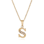 Diamond Necklace With English Letters – Jewelry Gift Ideas — 11