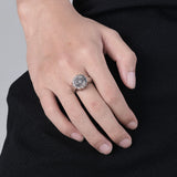 Vintage Style Stainless Steel Eyes Men's Ring – Stylish Gifts — 1