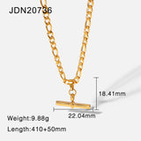 Punk Hip Hop 18K Gold Stainless Steel T Bar – Jewelry Gift Ideas — 9