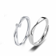 S925 Silver Couple Ring Simple Graceful – Gifts for Couples — 5