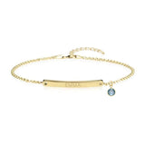 Fashion Personalized Custom Birthstone Bracelet – Stylish Gifts — 5