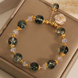 Green Ghost Crystal Bracelet Female Rose Pendant – Jewelry Gift Ideas — 4