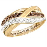 Romantic Fashion Letter Ring Diamond Engagement – Gifts for Couples — 5