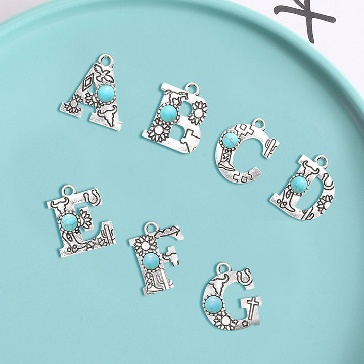 Fashion Alloy Alphabet Letter Earrings Accessories – Stylish Gifts — 1