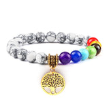 Creative 8mm Beads Tree Of Life Pendant Bracelet – Jewelry Gift Ideas — 12