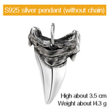 Men's Shark Tooth Shape Pendant Necklace Clavicle – Jewelry Gift Ideas — 2