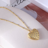 Love Inlaid Small Diamond Long Necklace Female – Jewelry Gift Ideas — 2