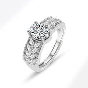 Hollow Pattern Colored Gems Blue Corundum Ring – Practical Gifts — 3